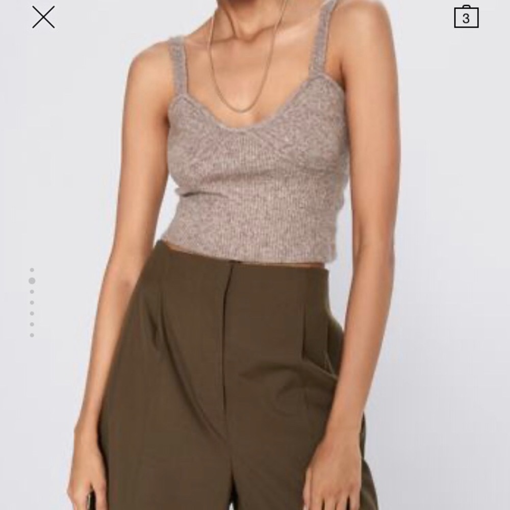 IN SERACH OF THIS WOOL BLEND CROP TOP